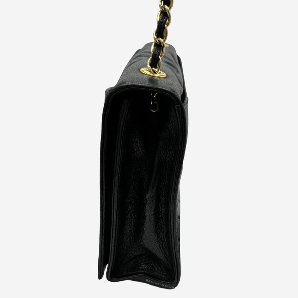 Chanel Black Lambskin Full Flap Shoulder Bag - Picture 2 of 16